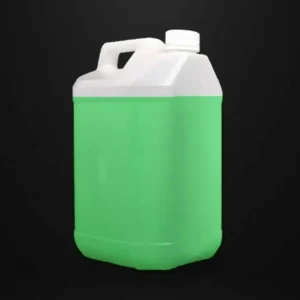 Bright green liquid cleaning solution in white plastic container with handle, Sabah Detergent 10L Floor Cleaner serai